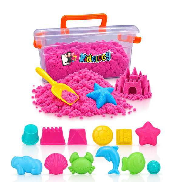 Kids Kinetic Sand Box with Shape Mold Model