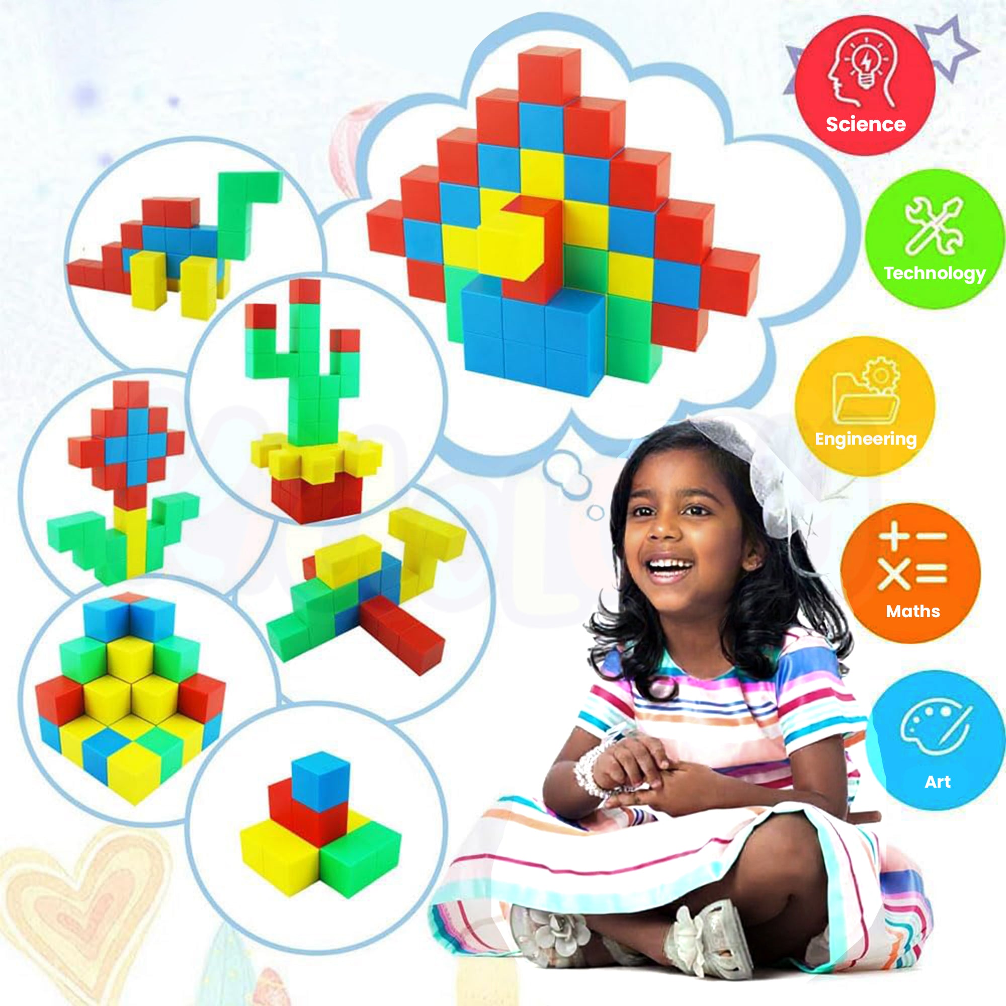 Magnetic Building Blocks Set 32 Pcs - Main Image