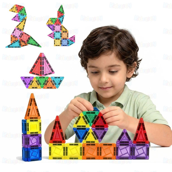 42 PCS STEM Magnetic Tiles