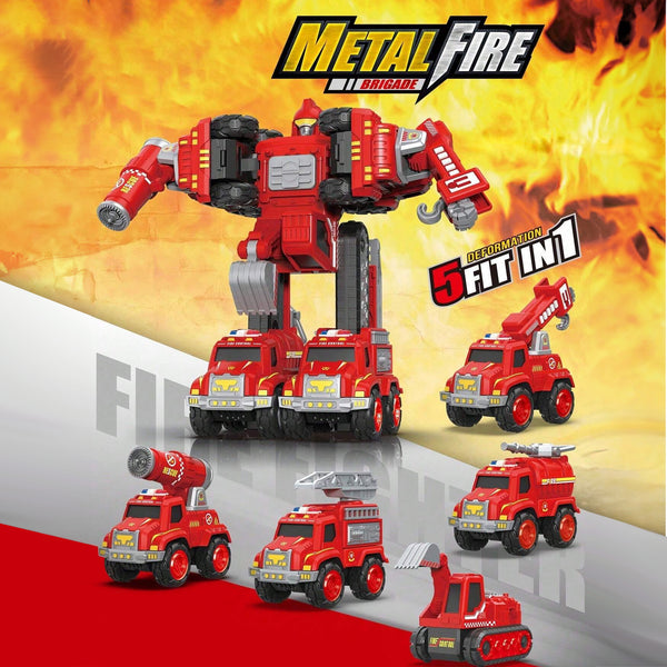 5-in-1 MAGNETIC ENGINEERING TRANSFORMING CAR