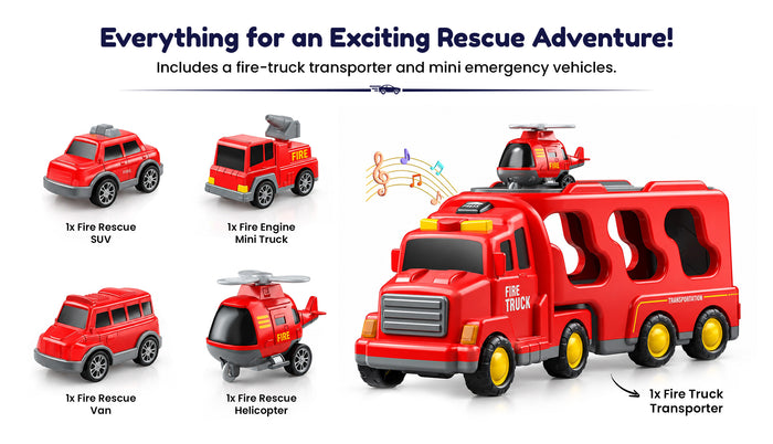 5 Vehicles. One Mighty Rescue Team! 🚨
