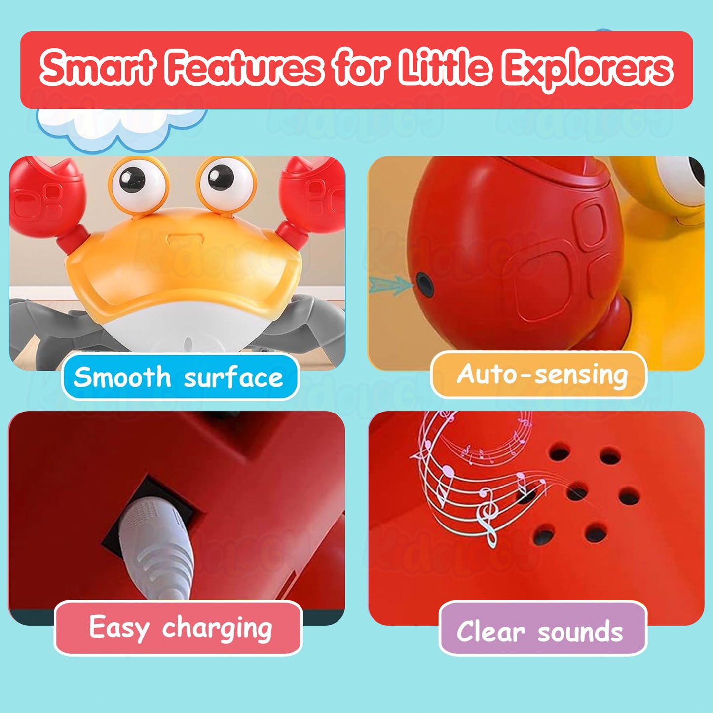 Dancing Musical Crawling Crab Baby Toy