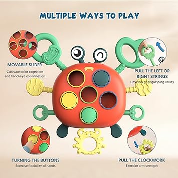 Crab Shape Silicone Sensory Toy