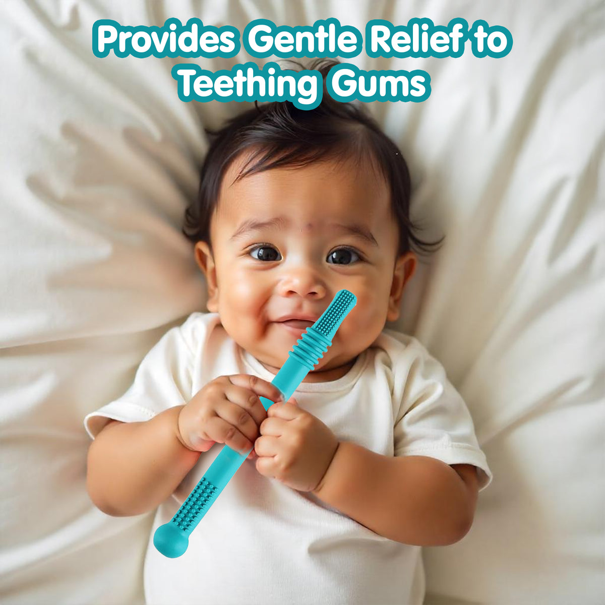 Silicone Tube Teething for Toddlers β Set of 3