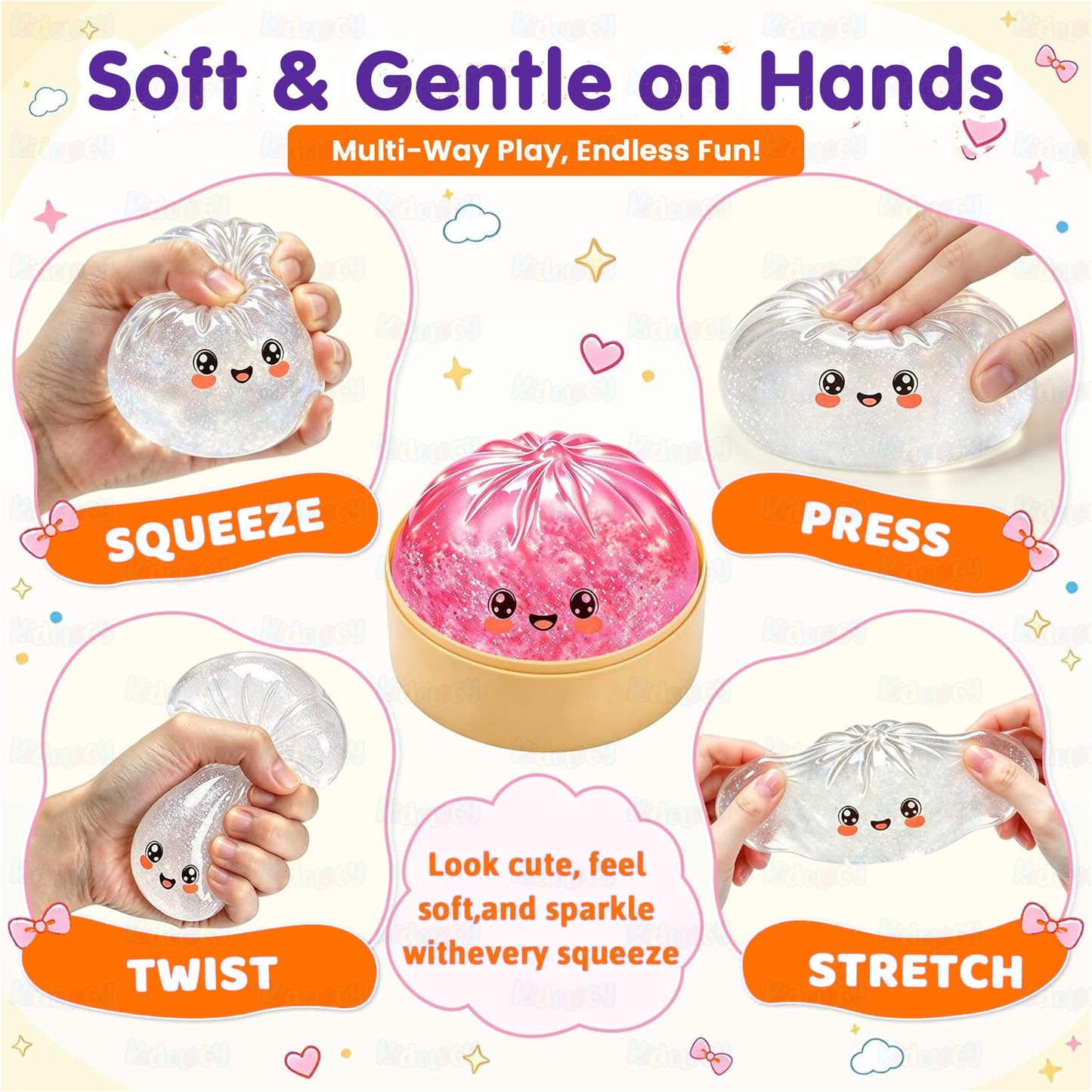 Glitter Dumpling Mystery Squishy