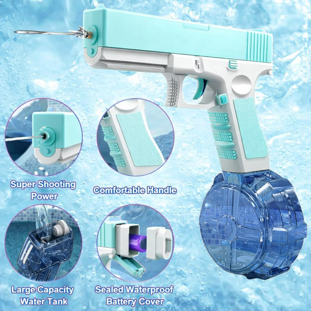 Electric Water Gun Toy โ Dual Magazines