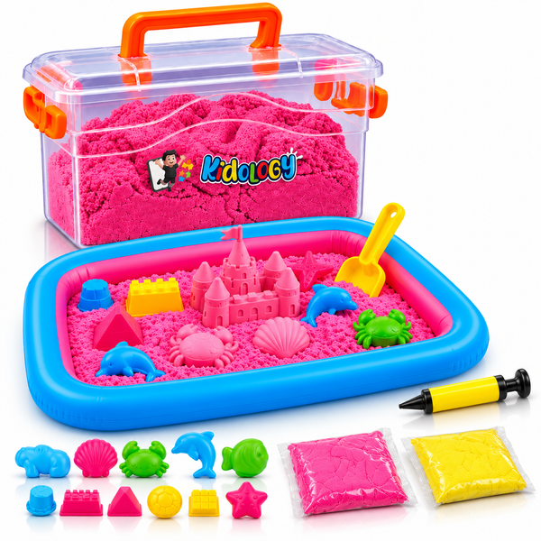 Kinetic Sand Box with Shape Mold Model