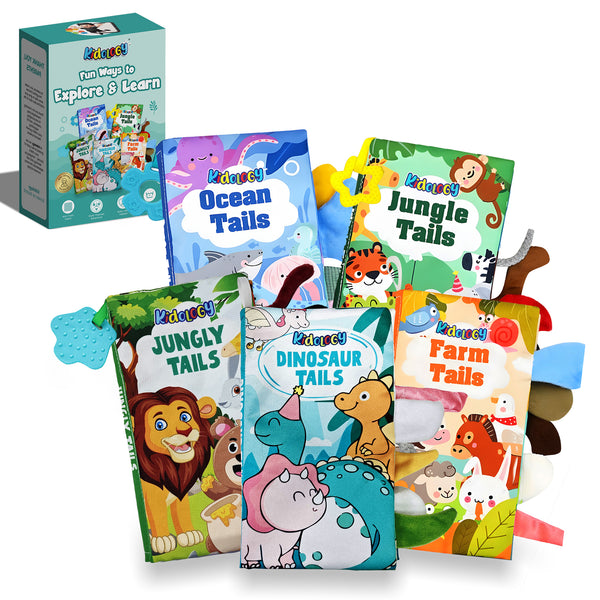 Animal Tail Books for Kids – Set of 5