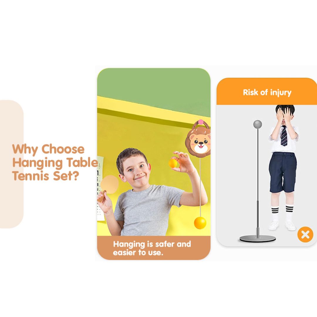 Portable Indoor Hanging Table Tennis Self-Training Set
