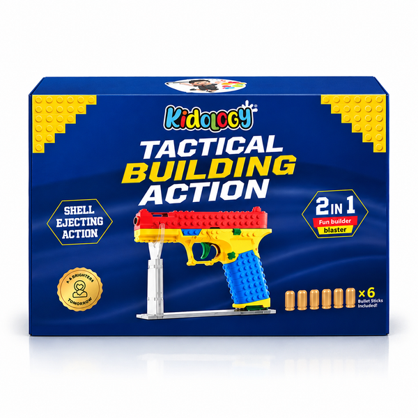 Building Block Shell-Ejecting Soft Bullet Toy Gun