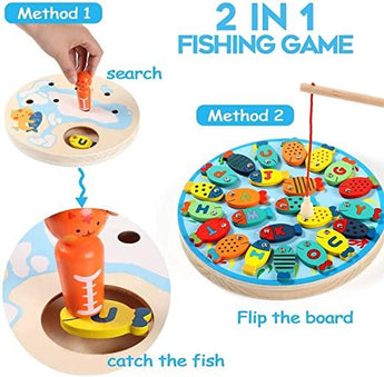 Wooden Circular Fishing Game - HelloKidology