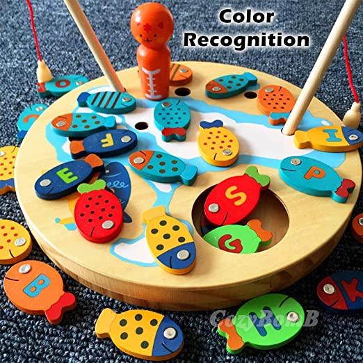 Wooden Circular Fishing Game - HelloKidology