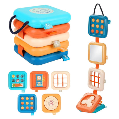 8 in 1 Montessori Travel Activity Cube Toy