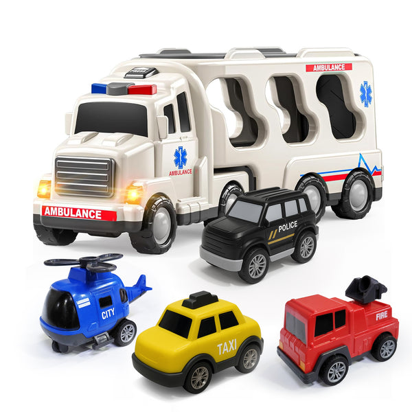5 in 1 Ambulance Truck Toy Set