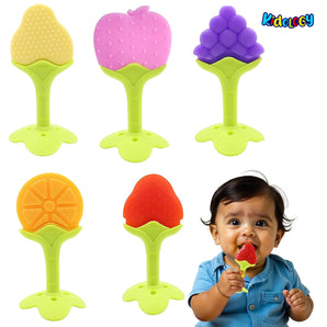 Fruits Shaped Teether Toys – Pack of 5