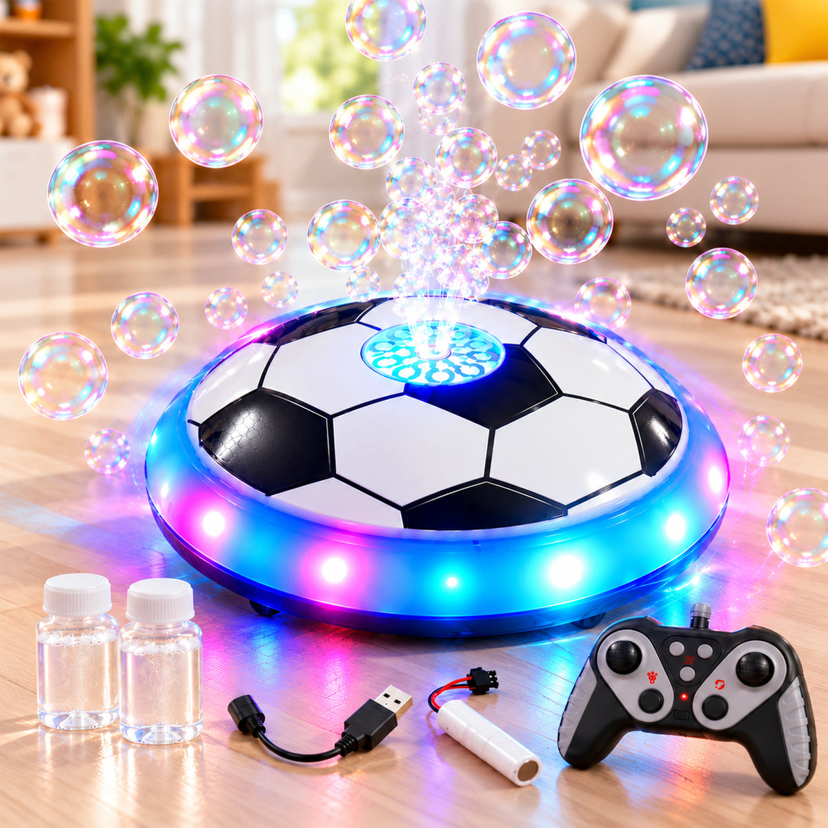 Remote Control Bubble Cart with LED Lights