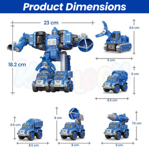 5-in-1 Transforming Robot Set