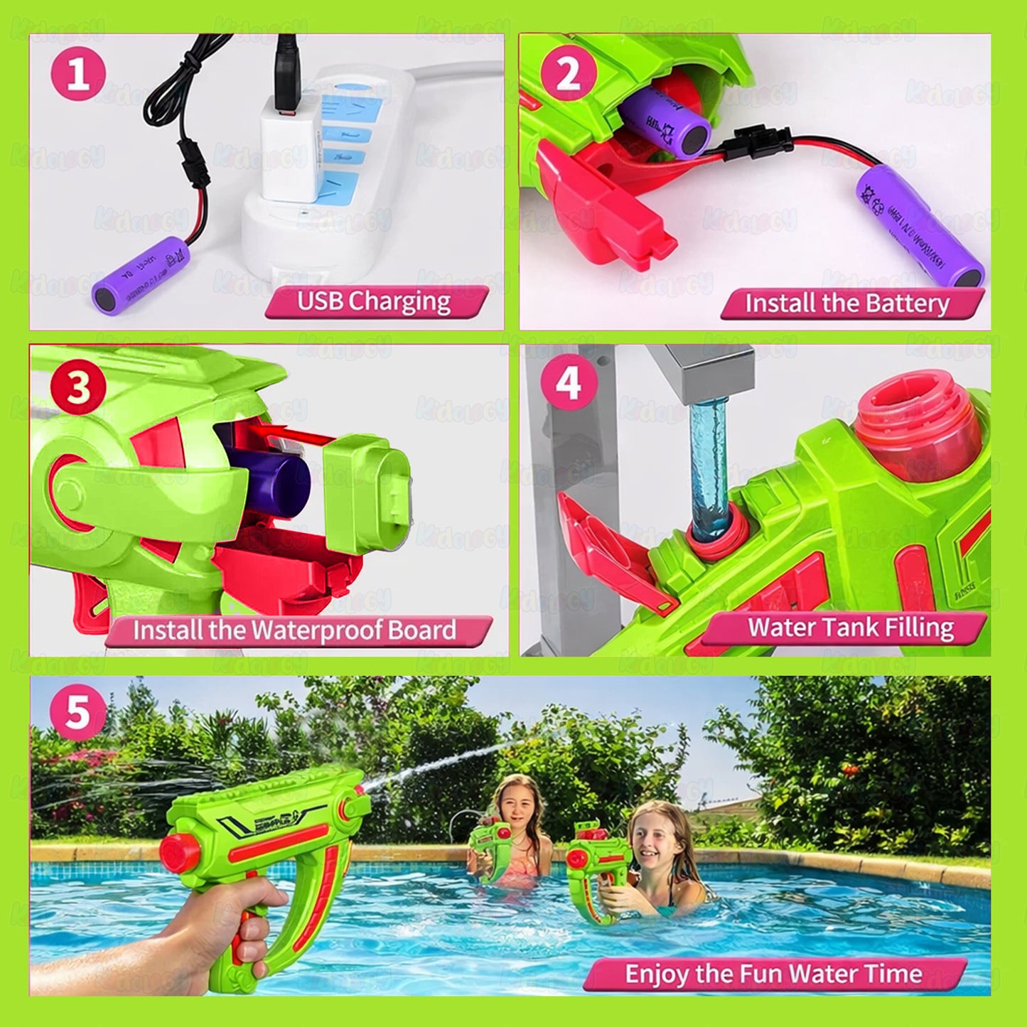 Space Electric Water Gun Toy