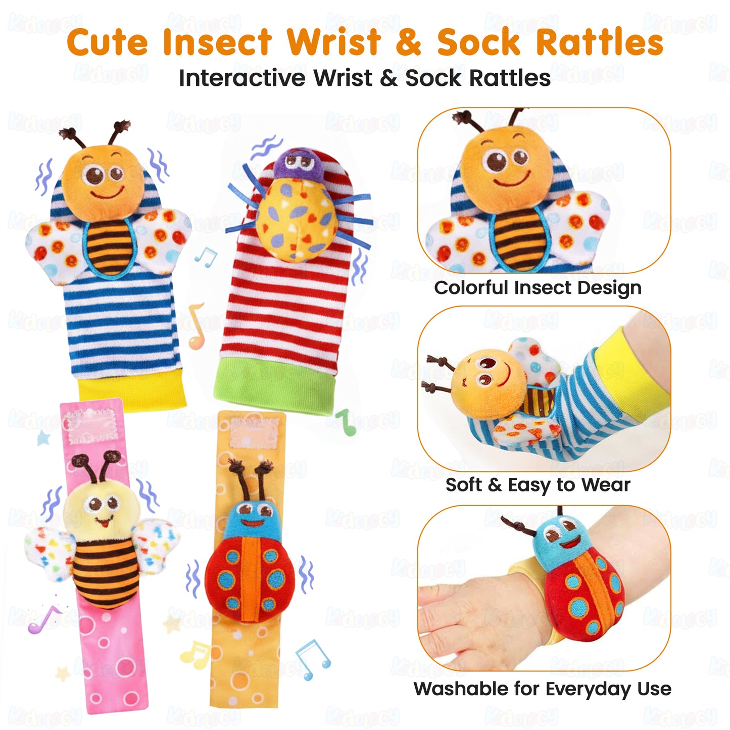 Baby Sensory Rattle Toy Set