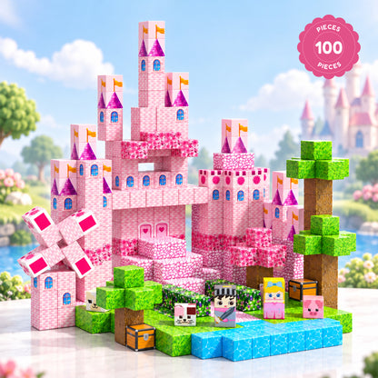 Magnetic Builder Blocks Unicorn Edition 100 Pcs by Kidology, view 2