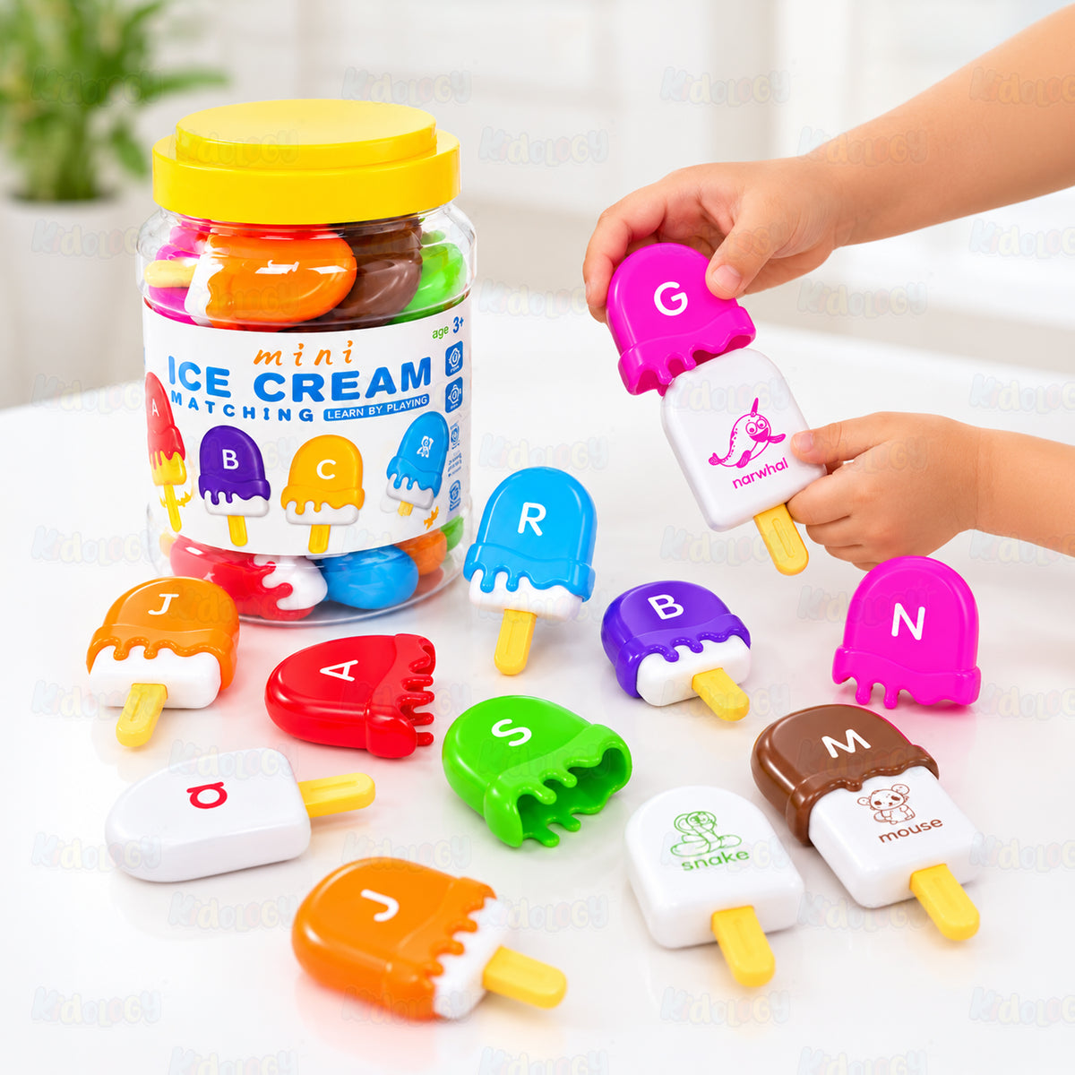 Mini Ice Cream Alphabet Matching Set