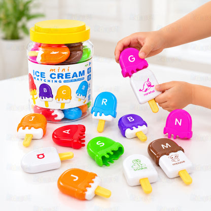 Mini Ice Cream Alphabet Matching Set