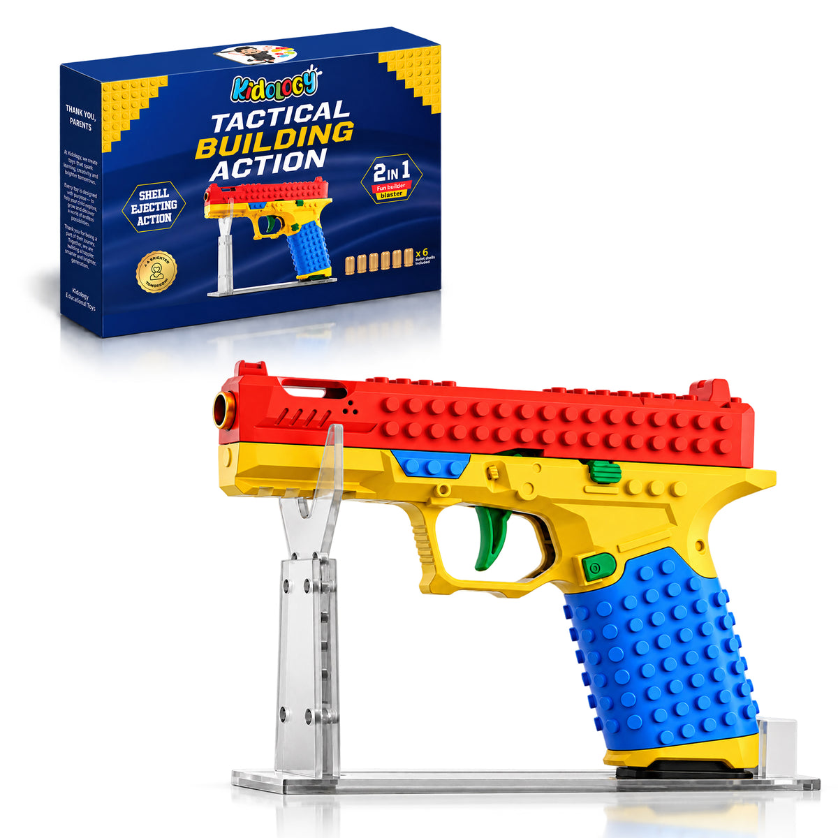 Shell Ejecting Soft Bullet Toy Gun by Kidology, view 2