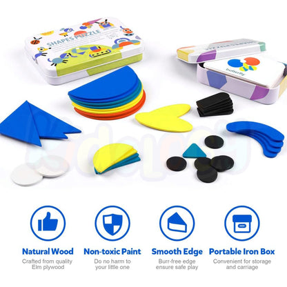 Wooden Shape Puzzle Toy Set
