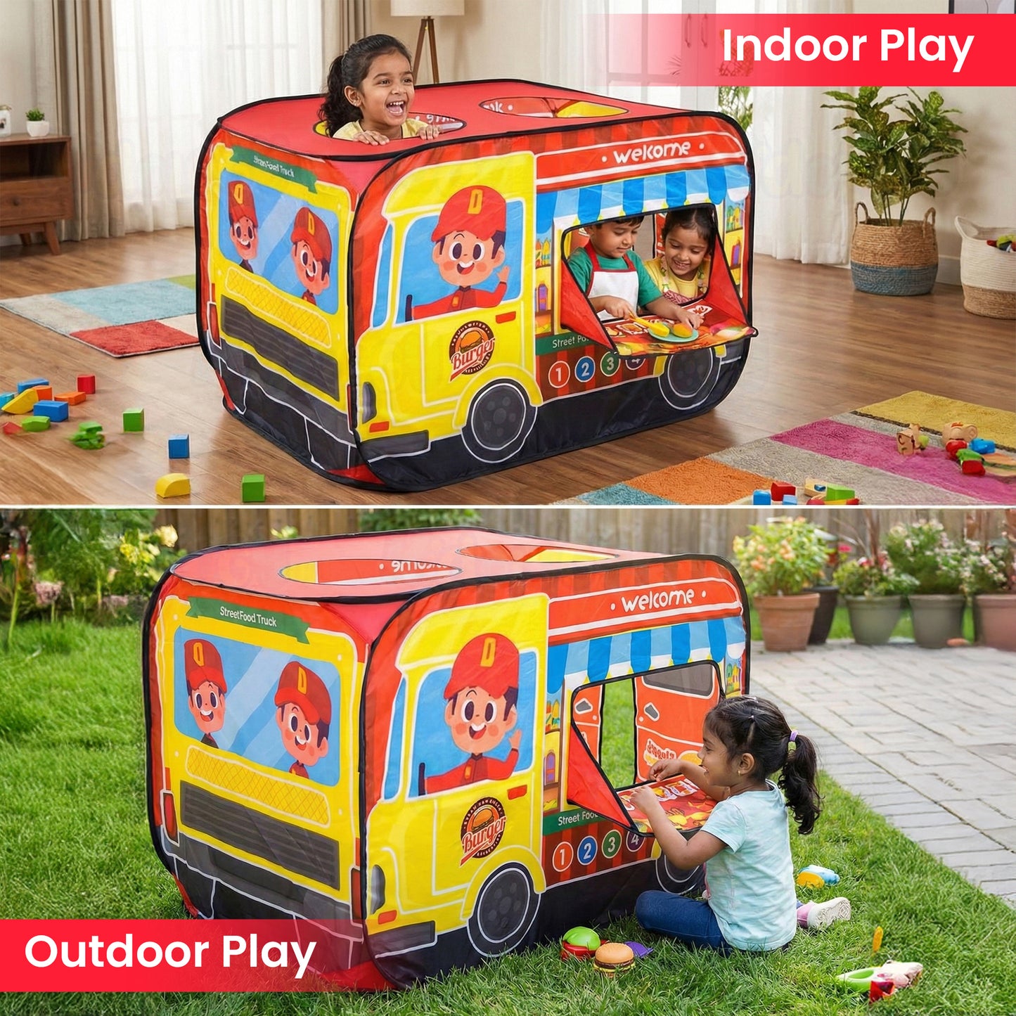 Pop-Up Tent House For Kids