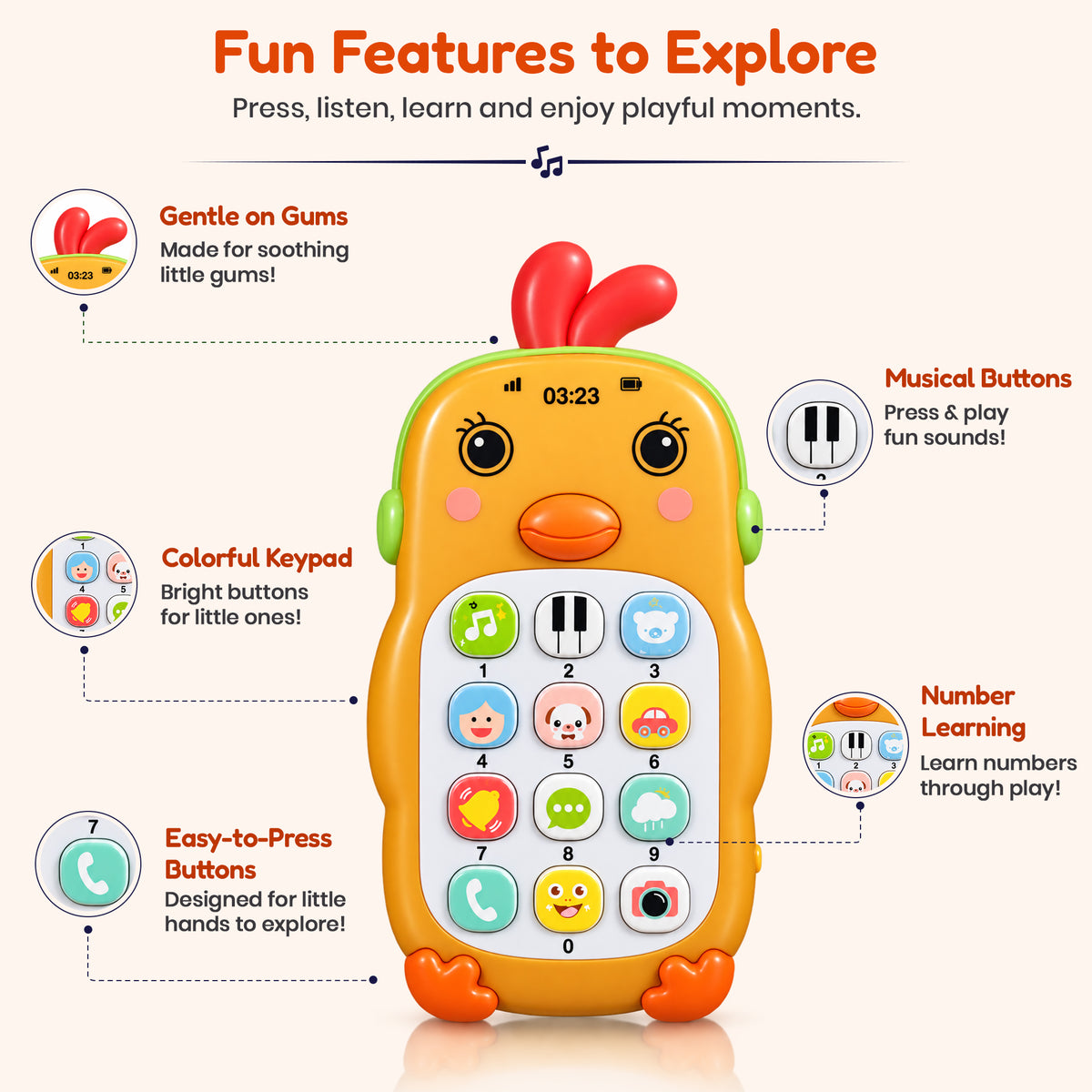 Musical Duck Baby Phone