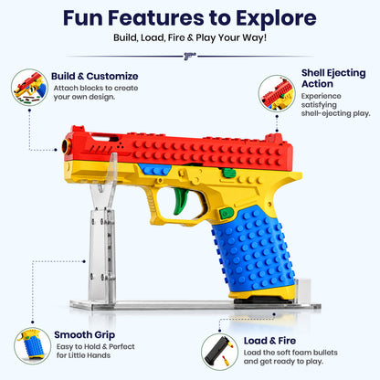 Shell Ejecting Soft Bullet Toy Gun by Kidology, view 3