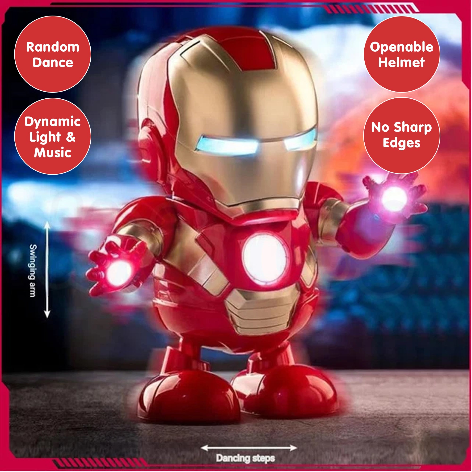 Dancing Iron Man Robot Toy – Kidology – Shop Educational Toys for Kids