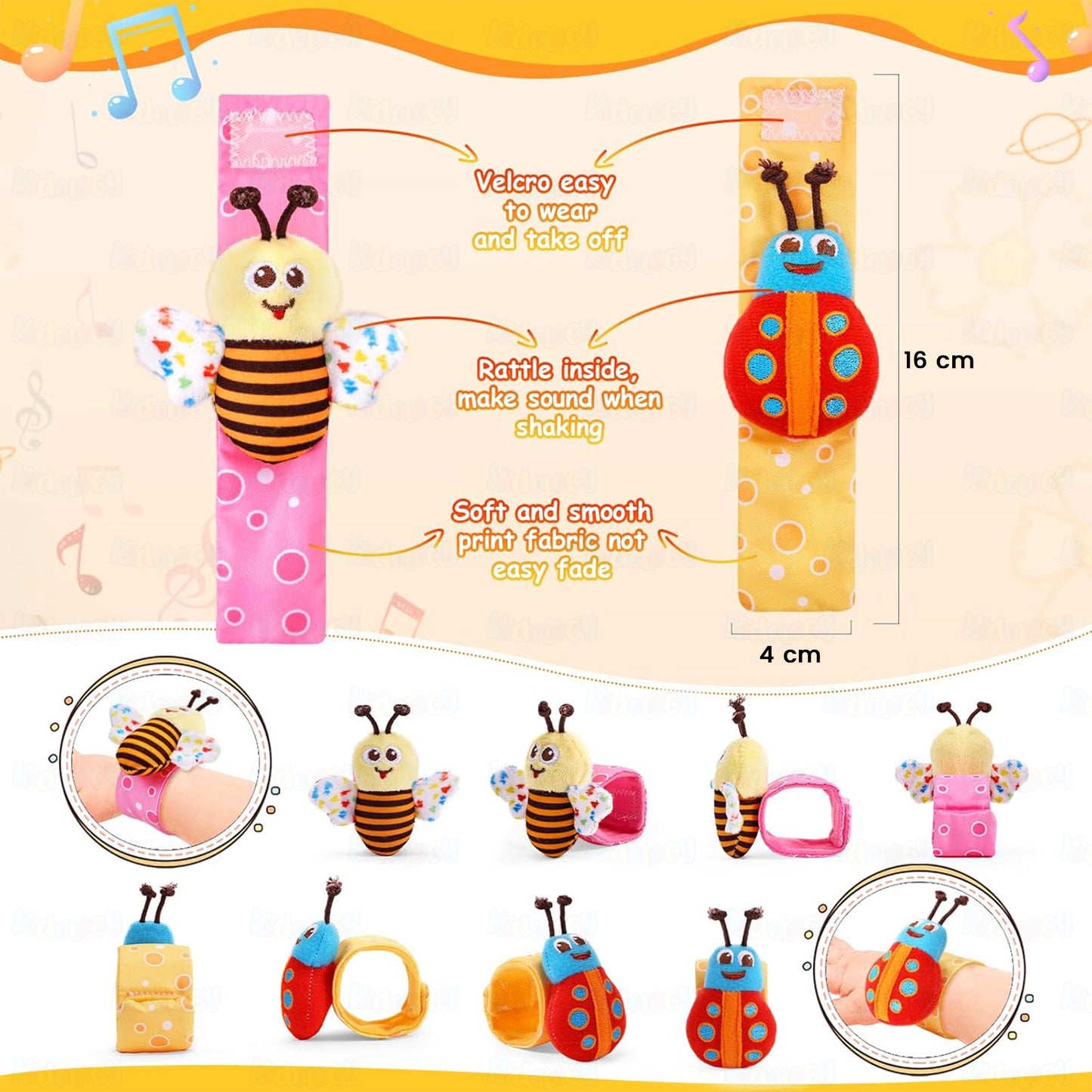 Baby Sensory Rattle Toy Set