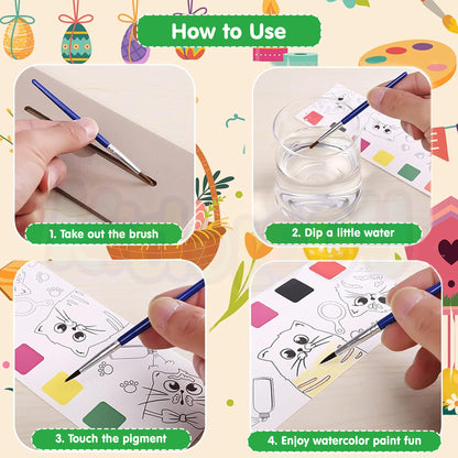 Watercolor Painting Book – Forest Theme