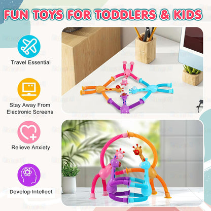Telescoping Giraffe Playset