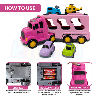 5-in-1 Friction-Powered Truck Toy