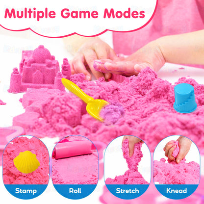 Kids Kinetic Sand Box with Shape Mold Model