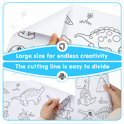 Drawing Book Coloring Paper Roll - Set of 2