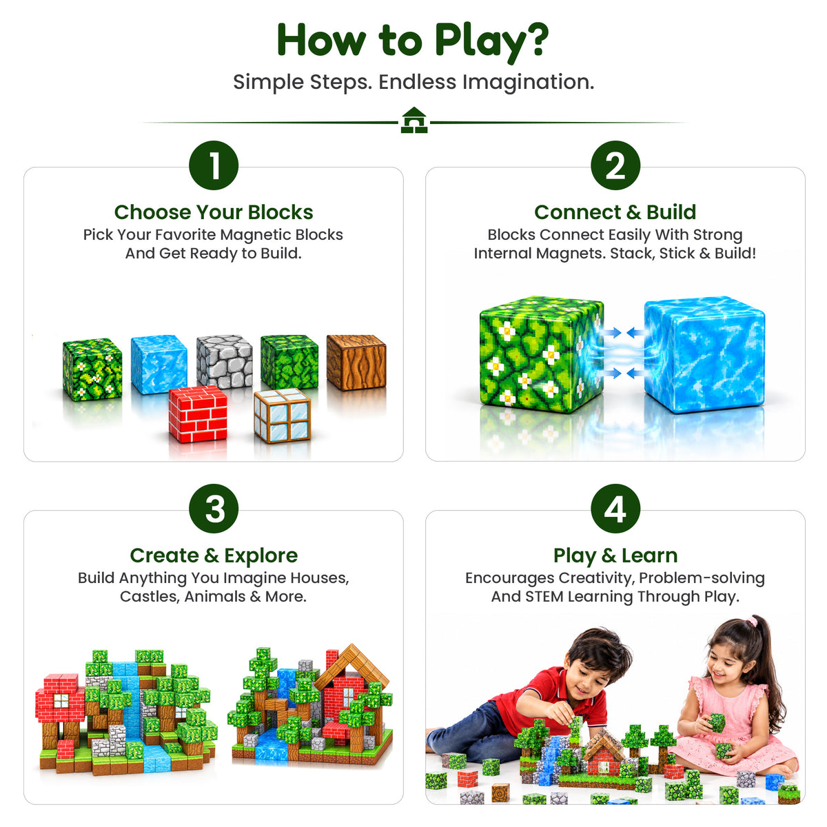 Magnetic Creative Builder Blocks