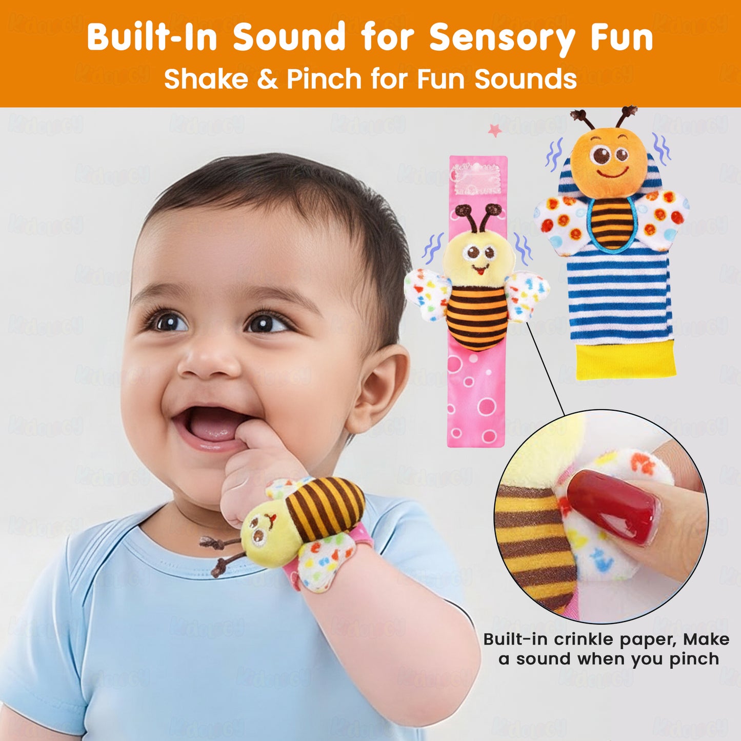 Baby Sensory Rattle Toy Set