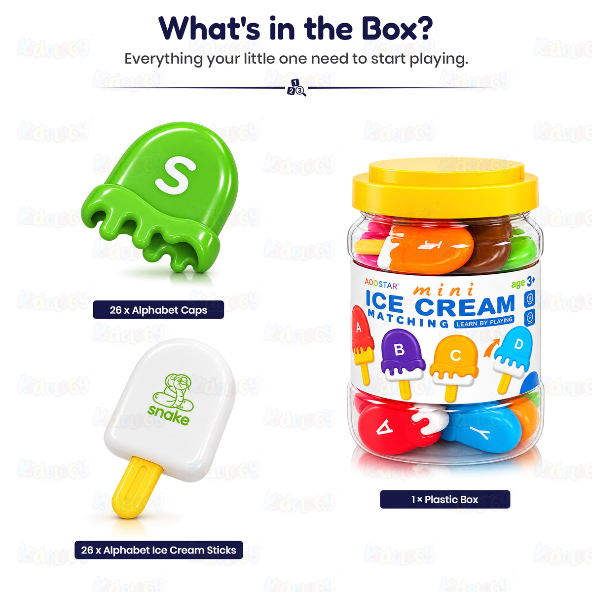 Mini Ice Cream Alphabet Matching Set