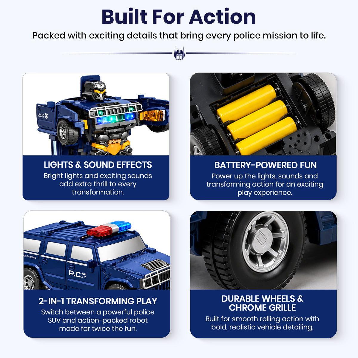 TransformBot Robot Car Toy by Kidology, view 4