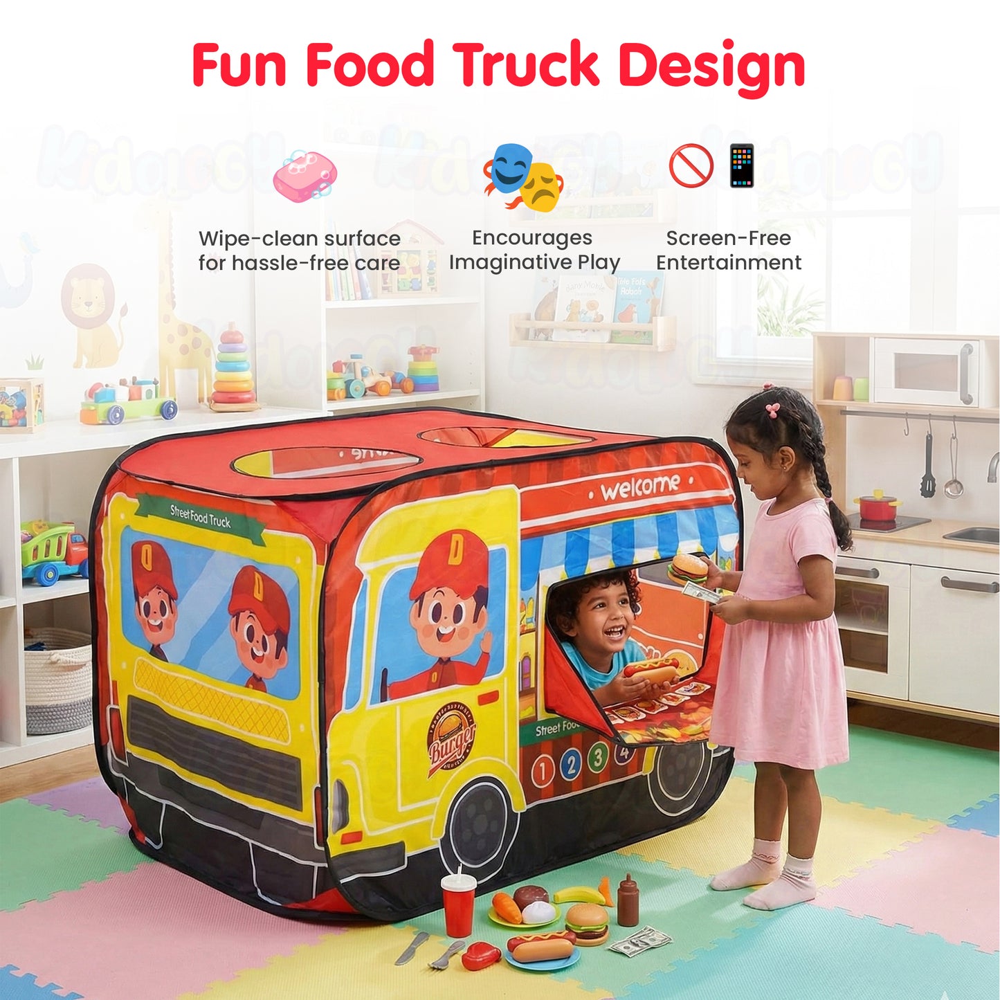 Pop-Up Tent House For Kids