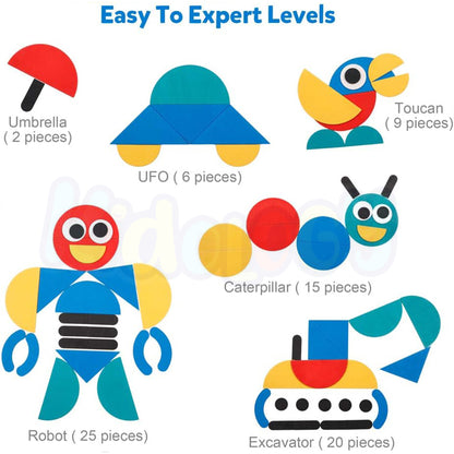 Wooden Shape Puzzle Toy Set