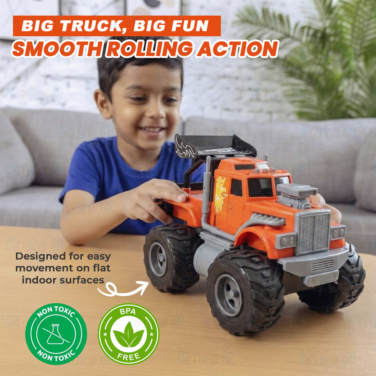 Friction Mini Monster Truck by Kidology, view 3