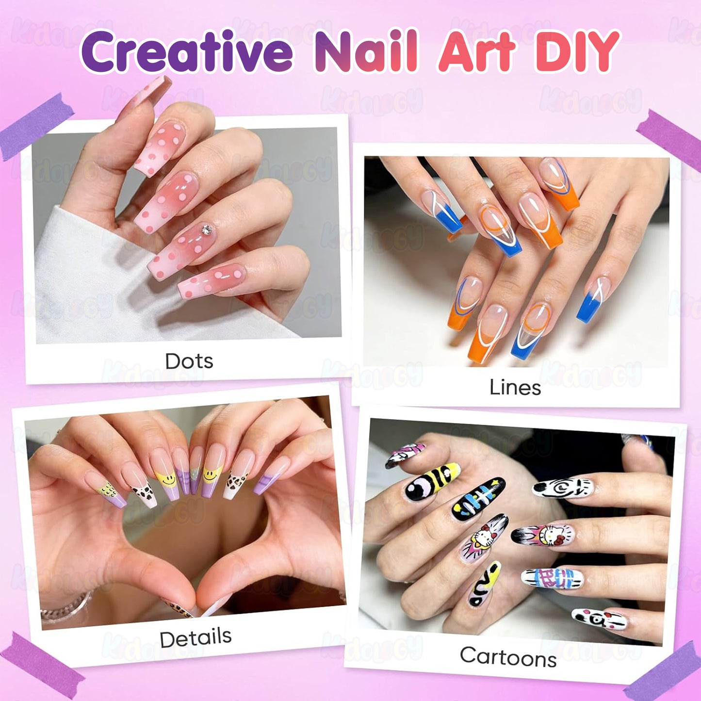 DIY Nail Art Pen (Set of 12Pcs)