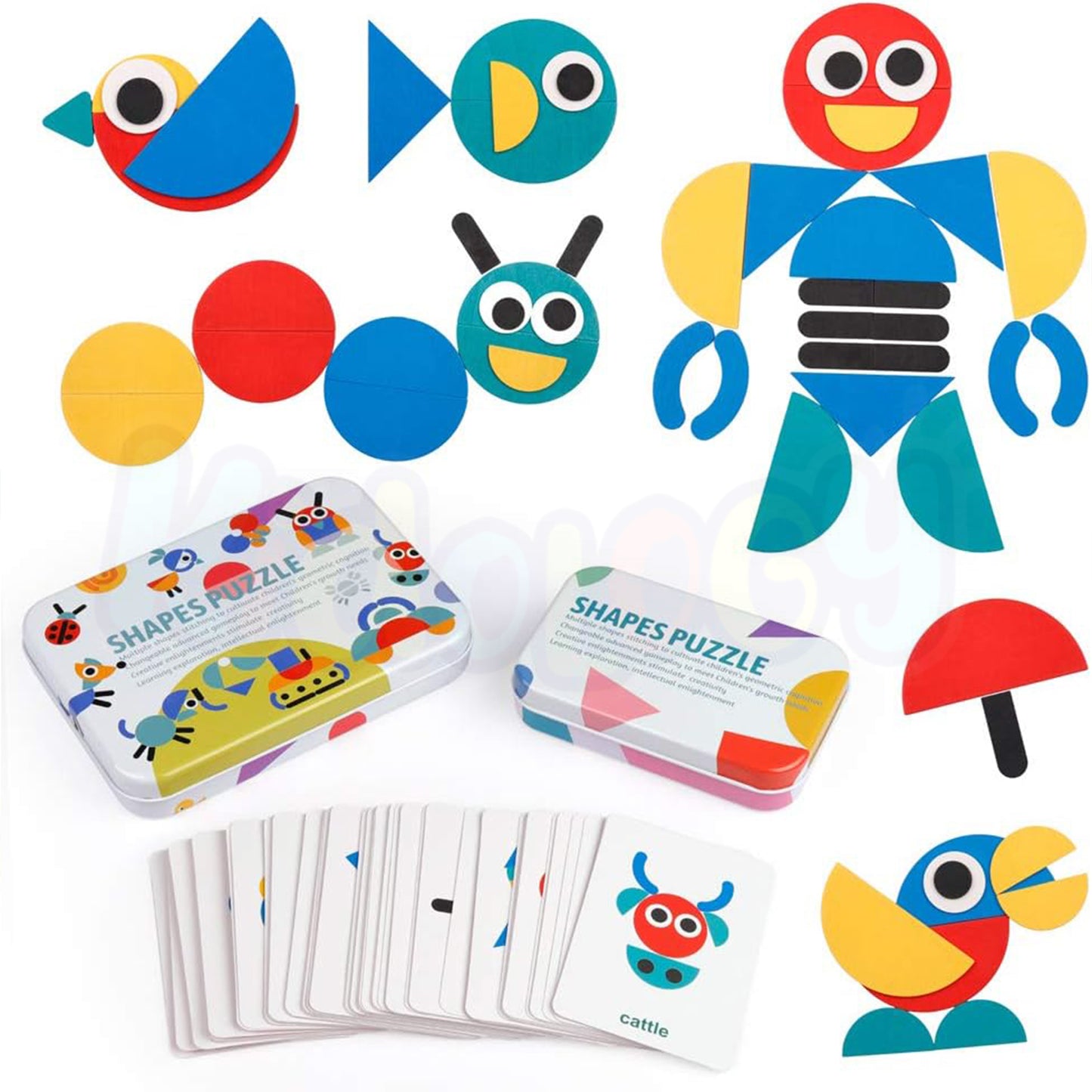 Wooden Shape Puzzle Toy Set