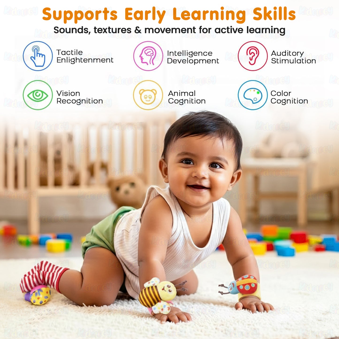 Baby Sensory Rattle Toy Set