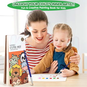 Watercolor Painting Book – Cute Pet Theme