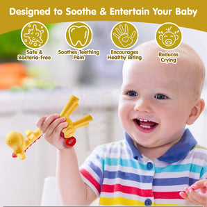 Giraffe Shaped Teether Baby Toy